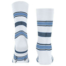 Falke White Marina Stripe Socks