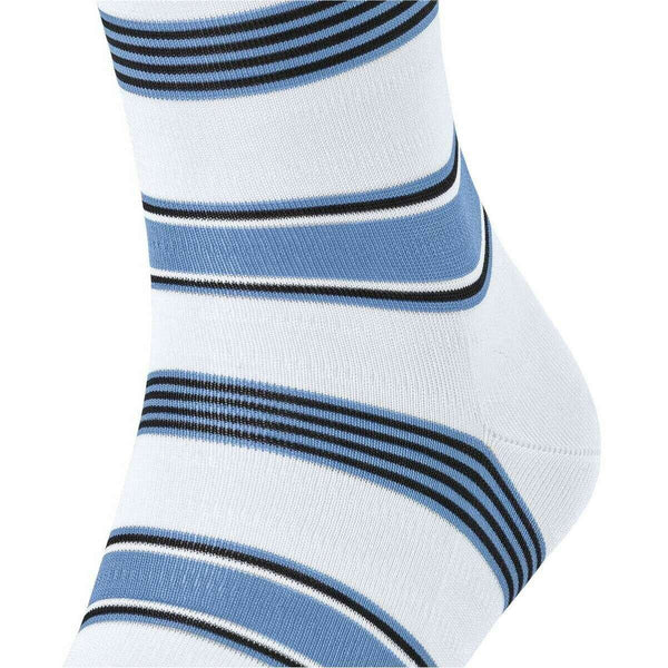 Falke White Marina Stripe Socks