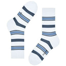 Falke White Marina Stripe Socks