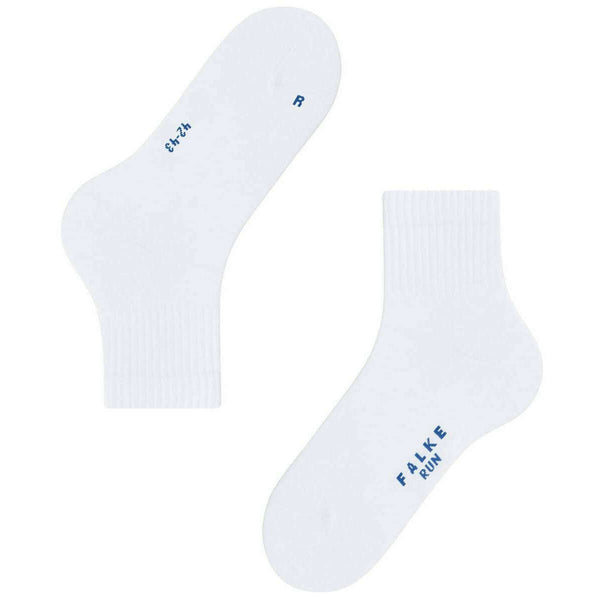 Falke White Run Rib Short Socks