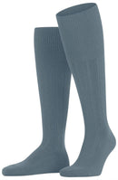 Falke Blue Lhasa Rib Knee High Socks