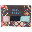 Hanky Panky Blue Signature Lace 3 Pack Low Rise Thongs