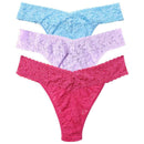 Hanky Panky Purple Signature Lace Original Rise Matchbox 3 Pack Thong