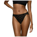 Triumph Black Amourette High Leg Tai Knickers