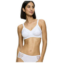 Triumph White Doreen Cotton Non Wired Bra