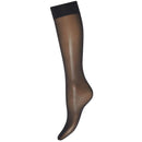 Wolford Black Satin Touch Sheer Shimmer 20 Denier Knee High Tights