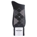 Burlington Black Preston Argyle Socks