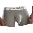 Big Boys Grey Boxer Briefs