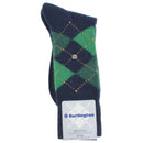 Burlington Navy Preston Argyle Socks