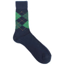 Burlington Navy Preston Argyle Socks