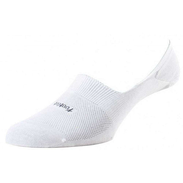 Pantherella White Footlet Egyptian Cotton Shoe Liner
