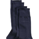 Esprit Navy Basic Soft Cuff 2 Pack Socks