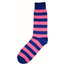 Bassin and Brown Navy Striped Midcalf Socks