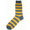 Bassin and Brown Grey Striped Midcalf Socks
