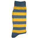 Bassin and Brown Grey Striped Midcalf Socks