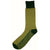 Bassin and Brown Green Vertical Stripe Midcalf Socks 