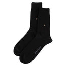 Burlington Black Everyday Combed Cotton 2 Pack Socks