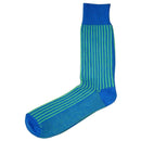 Bassin and Brown Blue Vertical Stripe Socks
