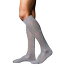 Falke Grey No9 Pure Fil d'Ecosse Smooth Flat Knit Knee High Socks