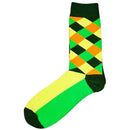 Bassin and Brown Green Diamond Check Socks