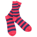 Bassin and Brown Red Hooped Stripe Socks