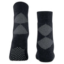 Burlington Black Cosy Argyle Socks