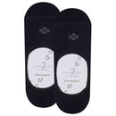 Burlington Black Everyday 2-Pack No Show Socks