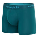 Comfyballs Green Cotton Long Boxer