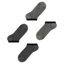 Esprit Black Allover Stripe 2 Pack Sneaker Socks