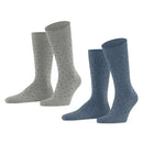 Esprit Blue Fine Dot 2 Pack Socks