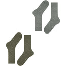 Esprit Green Fine Dot 2 Pack Socks
