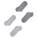 Esprit Grey Allover Stripe 2 Pack Sneaker Socks