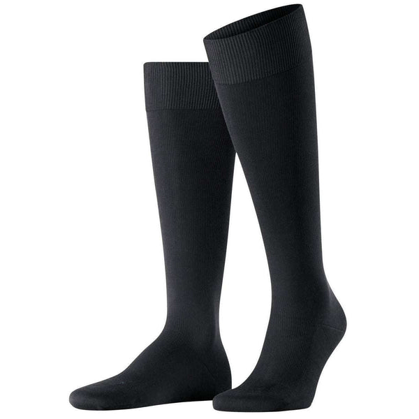 Falke Black Energizing Cotton Knee High Socks
