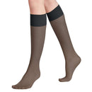 Falke Black Pure Matt 20 Denier Knee High Stockings