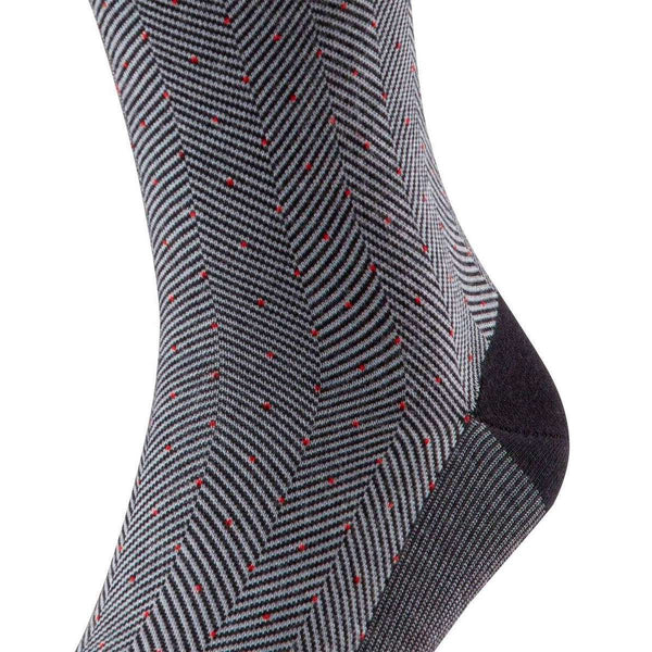 Falke Black Sensitive Herringbone Socks