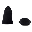 Falke Black Step Medium Cut No Show Box Socks