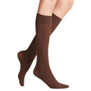 Falke Brown Pure Matt 50 Denier Knee-High Tights