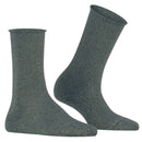 Falke Grey Shiny Socks