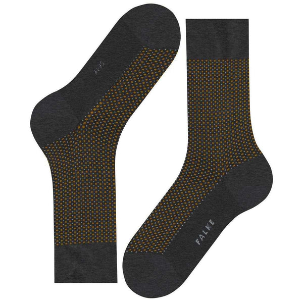 Falke Grey Uptown Tie Socks