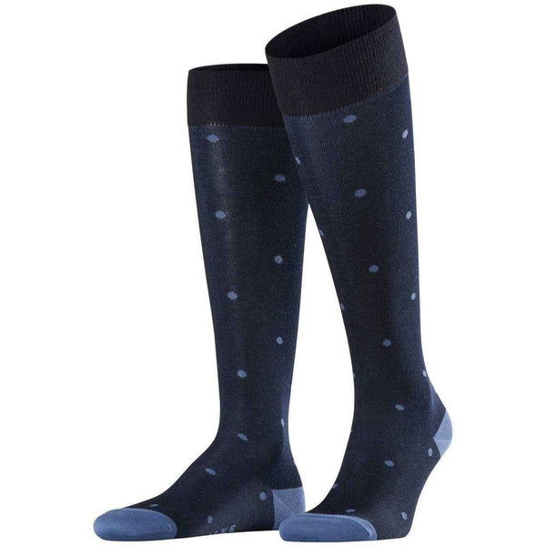 Falke Navy Dot Knee-High Socks