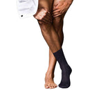 Falke Navy No2 Finest Midcalf Cashmere Socks