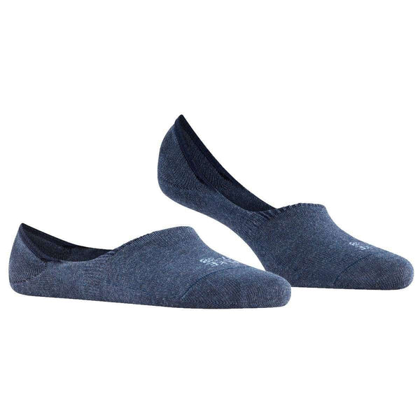 Falke Navy Step High Cut No Show Socks
