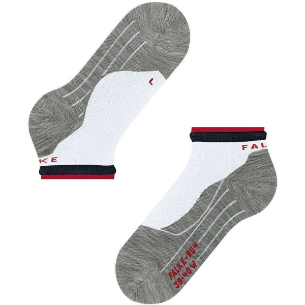 Falke White Running 4 Short Bulges Sneaker Socks