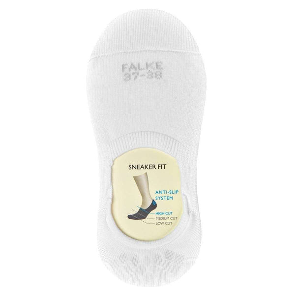 Falke White Step High Cut No Show Socks