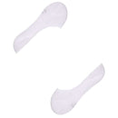 Falke White Step Medium Cut No Show Box Socks