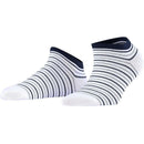 Falke White Stripe Shimmer Sneaker Socks