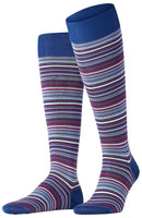 Falke Blue Microblock Knee High Socks