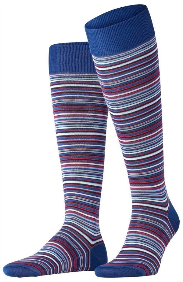 Falke Blue Microblock Knee High Socks
