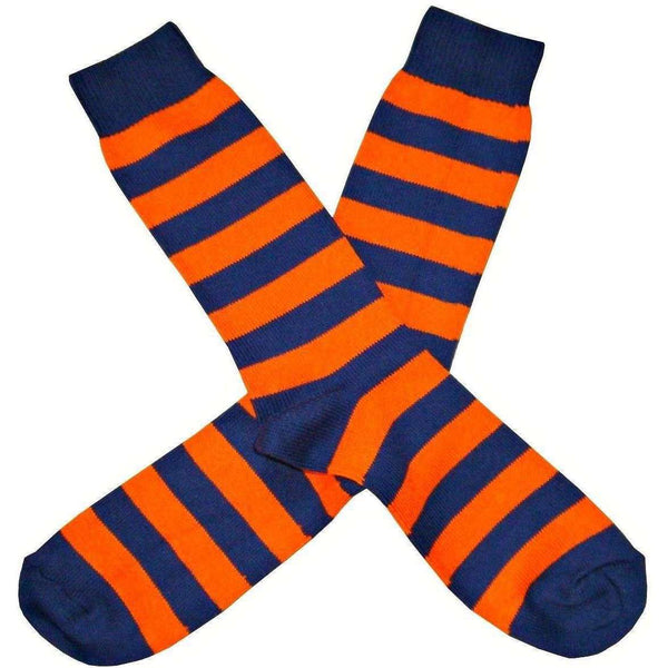 Bassin and Brown Orange Hooped Stripe Socks