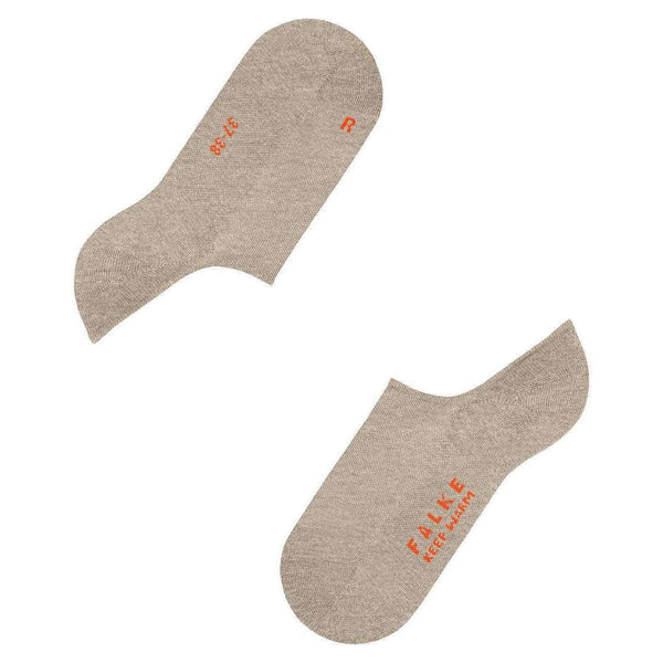 Falke Beige Keep Warm No Show Socks